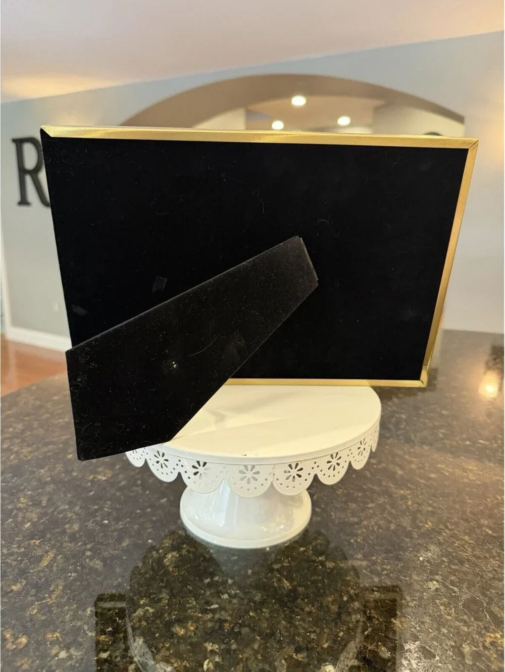 Vtg Carr International Solid Brass Picture Frame Holds 4 Pictures EUC